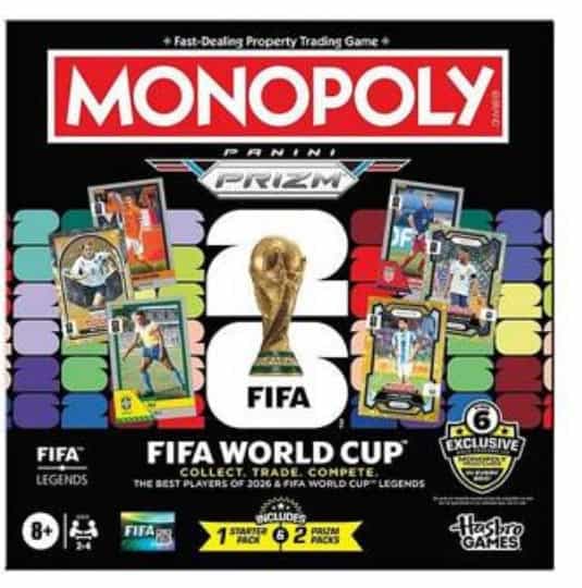Monopoly Panini Prizm: FIFA World Cup box art